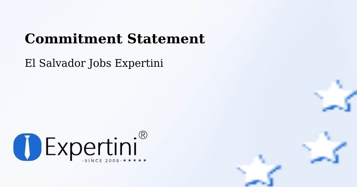 Corporate Commitment – San Vicente - El Salvador Jobs Expertini